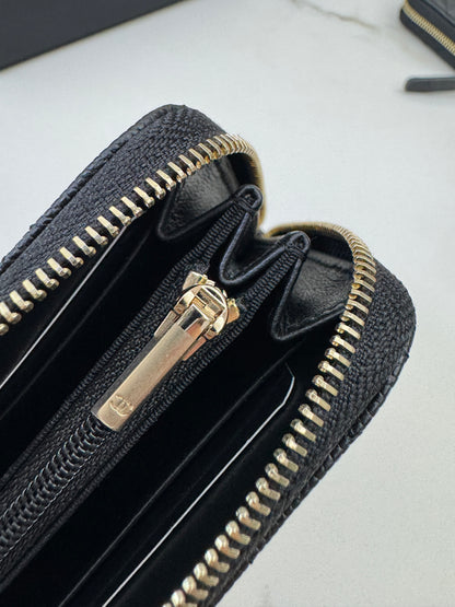 CHANEL 24B半鑽扣 加大零錢包 可放對摺紙幣