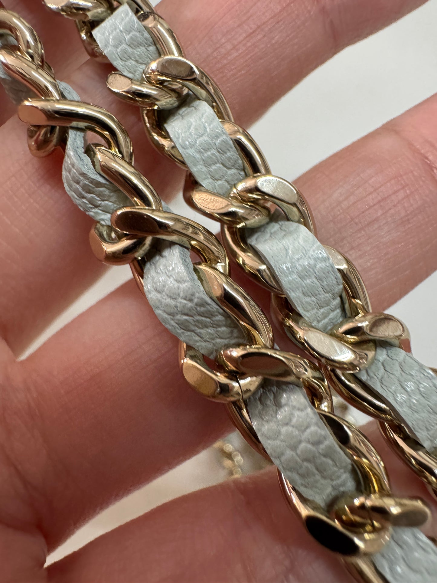 CHANEL 超Mini Coco Handle 24K 灰藍色
