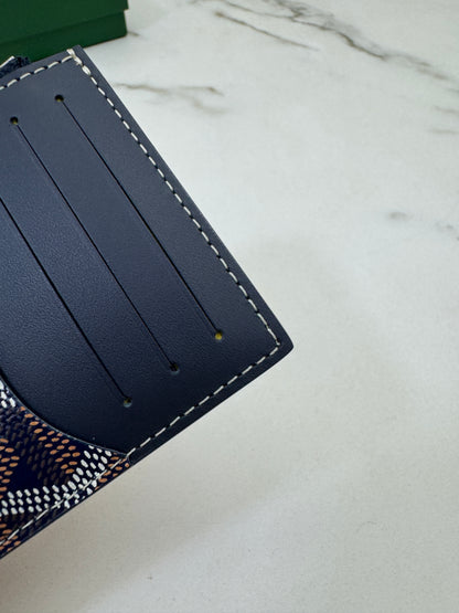 GOYARD Bourbon Zipped Cardholder 海軍藍