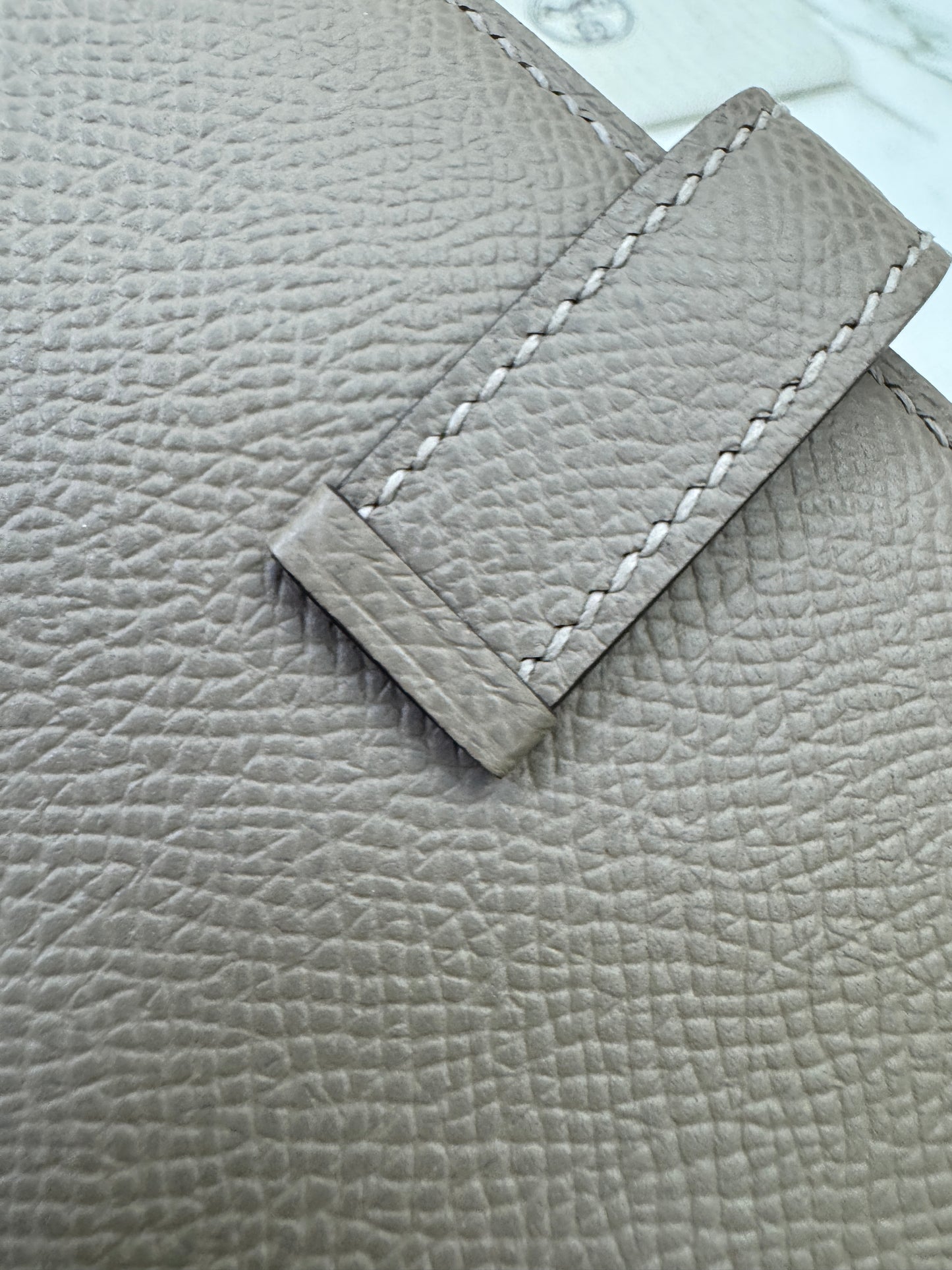 HERMES Bearn Wallet 瀝青灰銀扣 Epsom M8 Gris Asphalt PHW