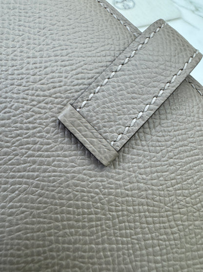 HERMES Bearn Wallet 瀝青灰銀扣 Epsom M8 Gris Asphalt PHW