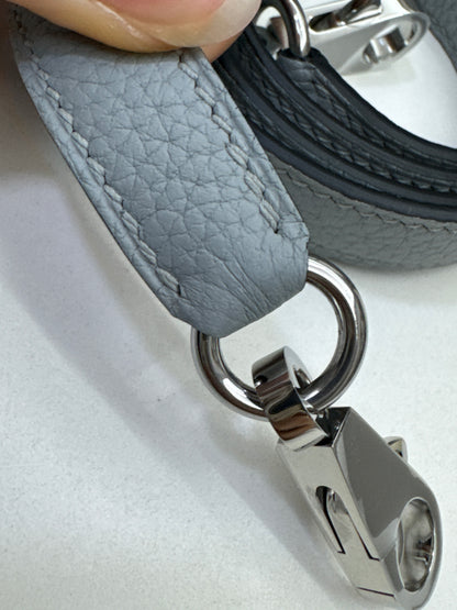 HERMES Kelly 25 Togo內縫 木偶灰銀扣 Gris Pantin PHW