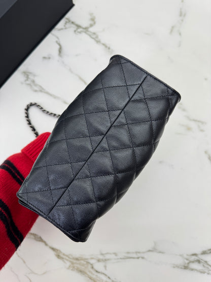 CHANEL Mini 25Bag 黑銀