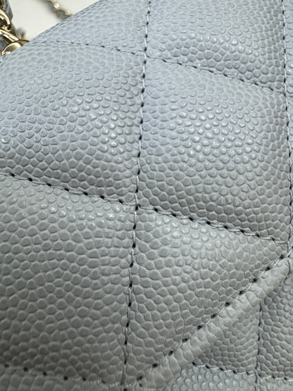 CHANEL 25S Kelly 手機包 Baby Blue