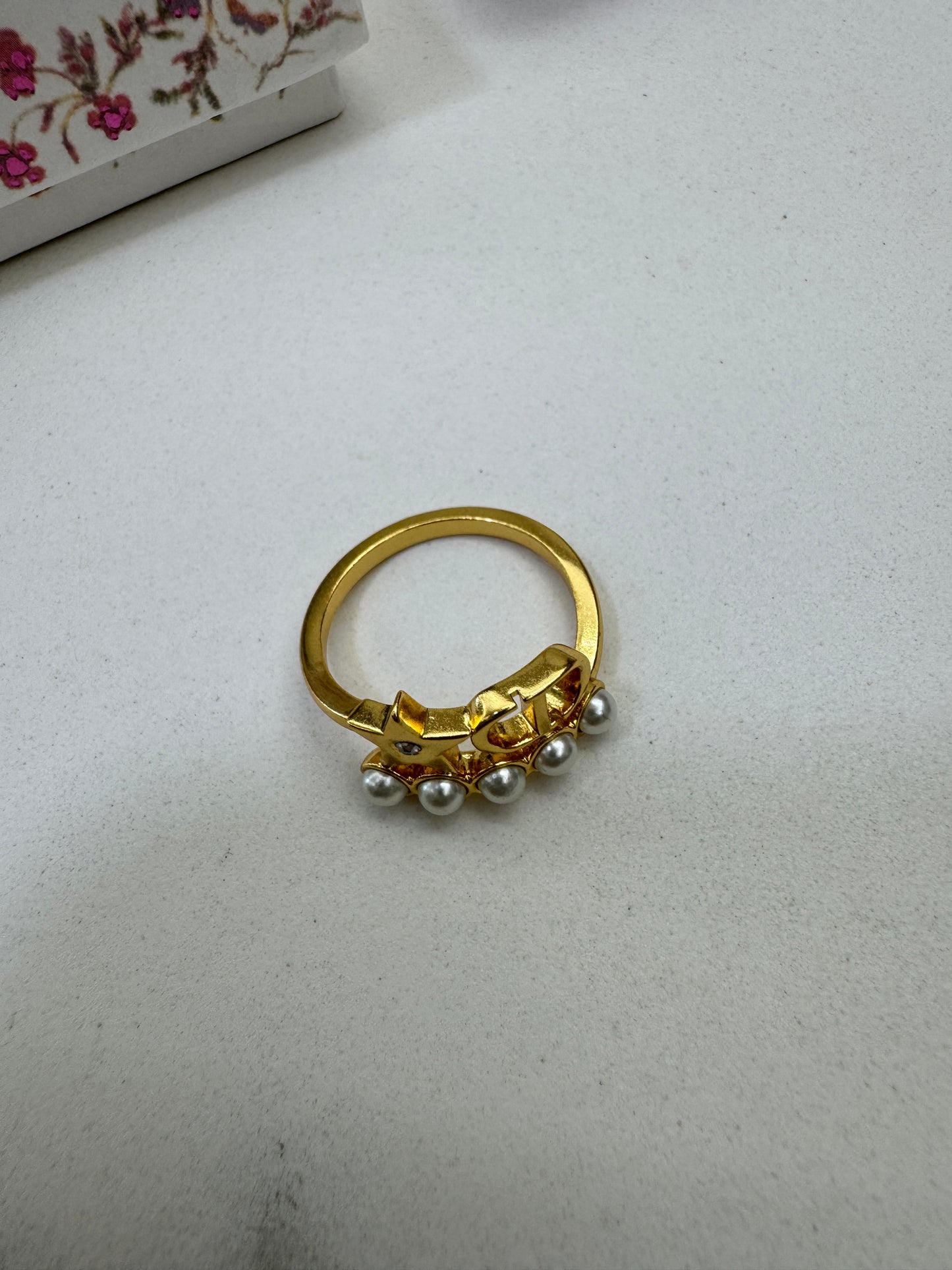 DIOR Petit CD 珍珠戒指