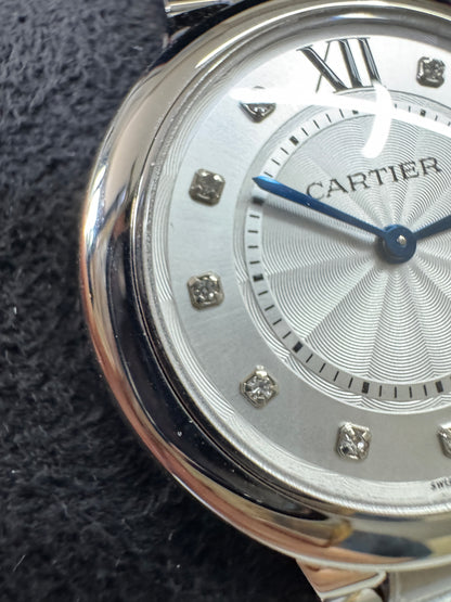 CARTIER Blue Balloon 33mm 鑽石盤【天然真鑽】