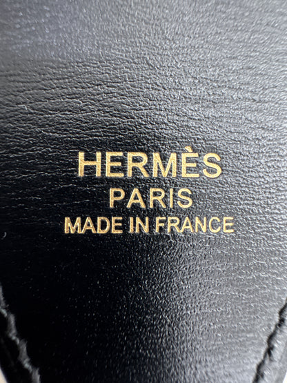 HERMES Kelly 25 黑色外縫金扣 Box Leather Sellier Noir GHW