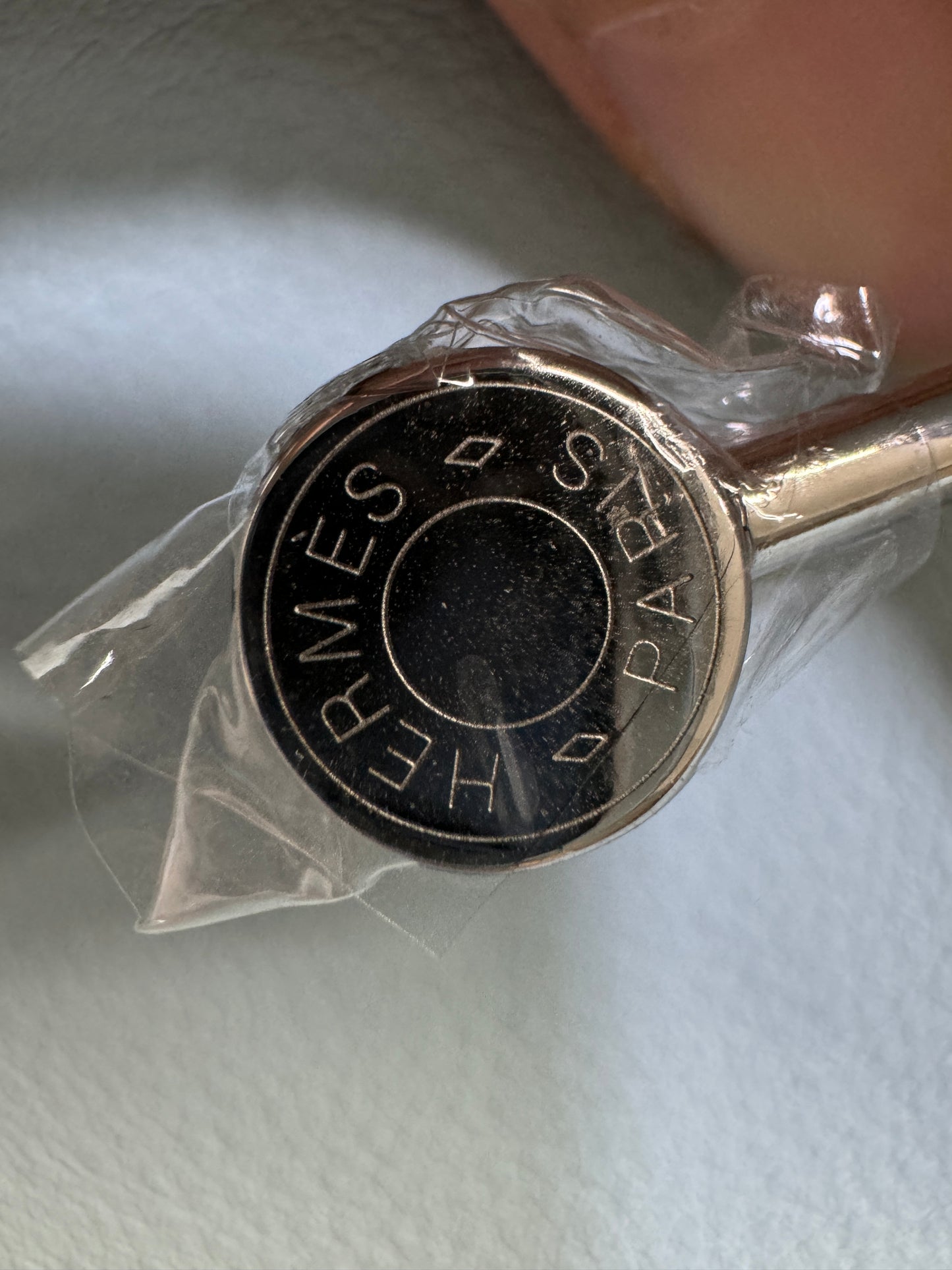 HERMES Mini Lindy 霧霾藍T0 銀扣 swift