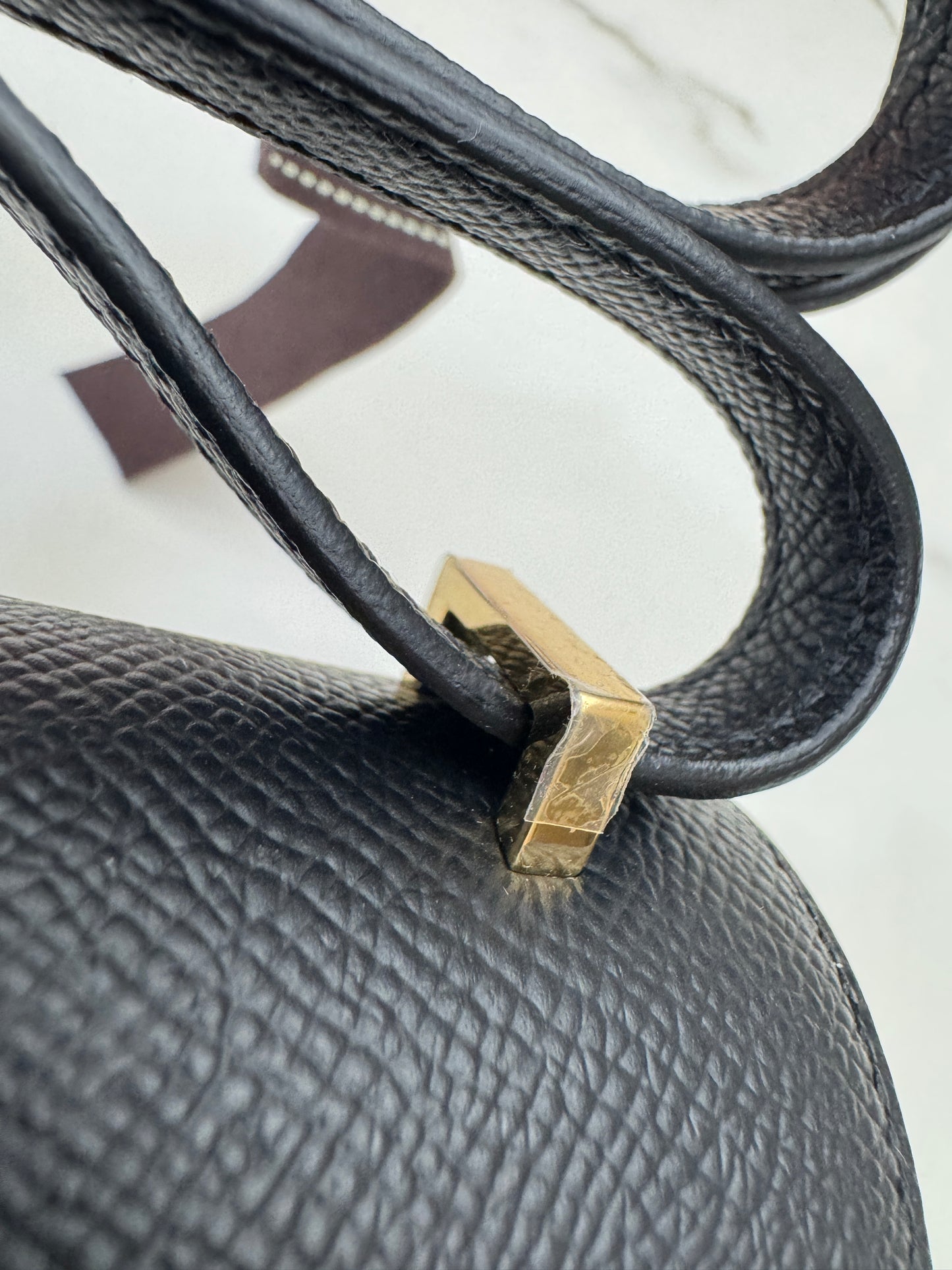 HERMES Mini Constance 黑金 Epsom Noir GHW 新鏡子版