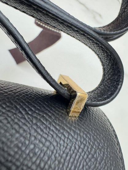 HERMES Mini Constance 黑金 Epsom Noir GHW 新鏡子版