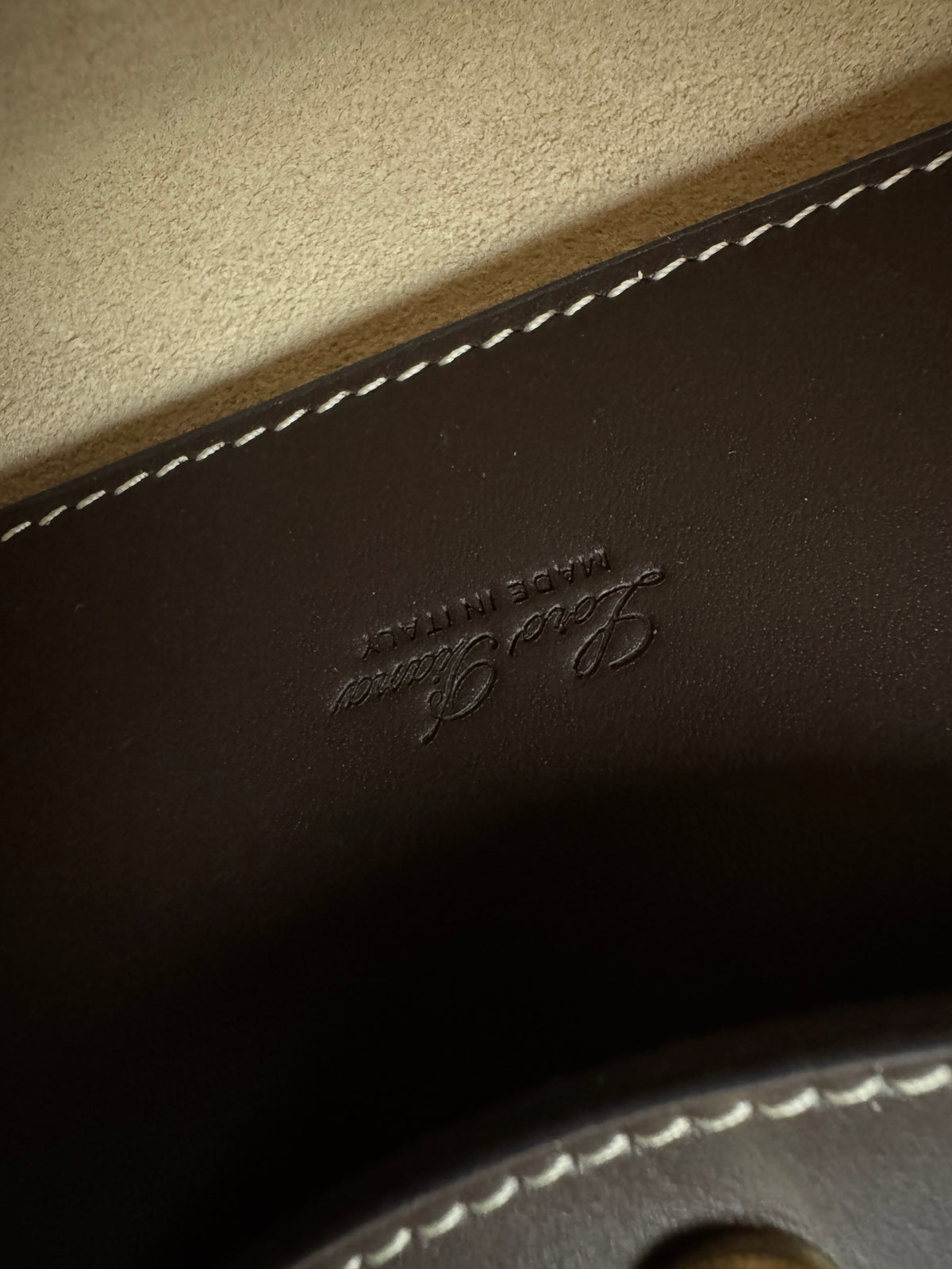 LORO PIANA Extra Bag 27 Dark Chocolate