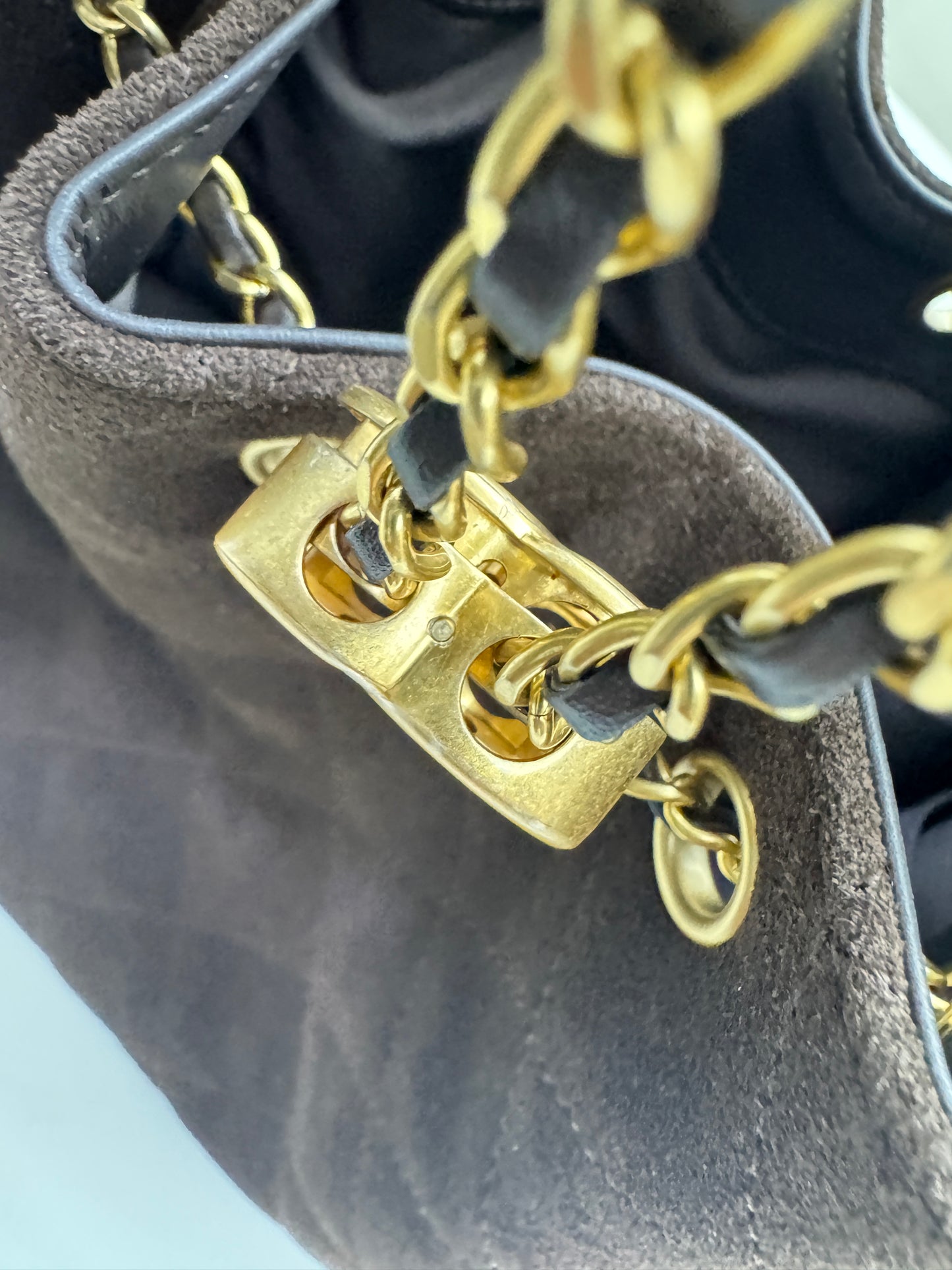 CHANEL 25Bag 麂皮深棕色 Small