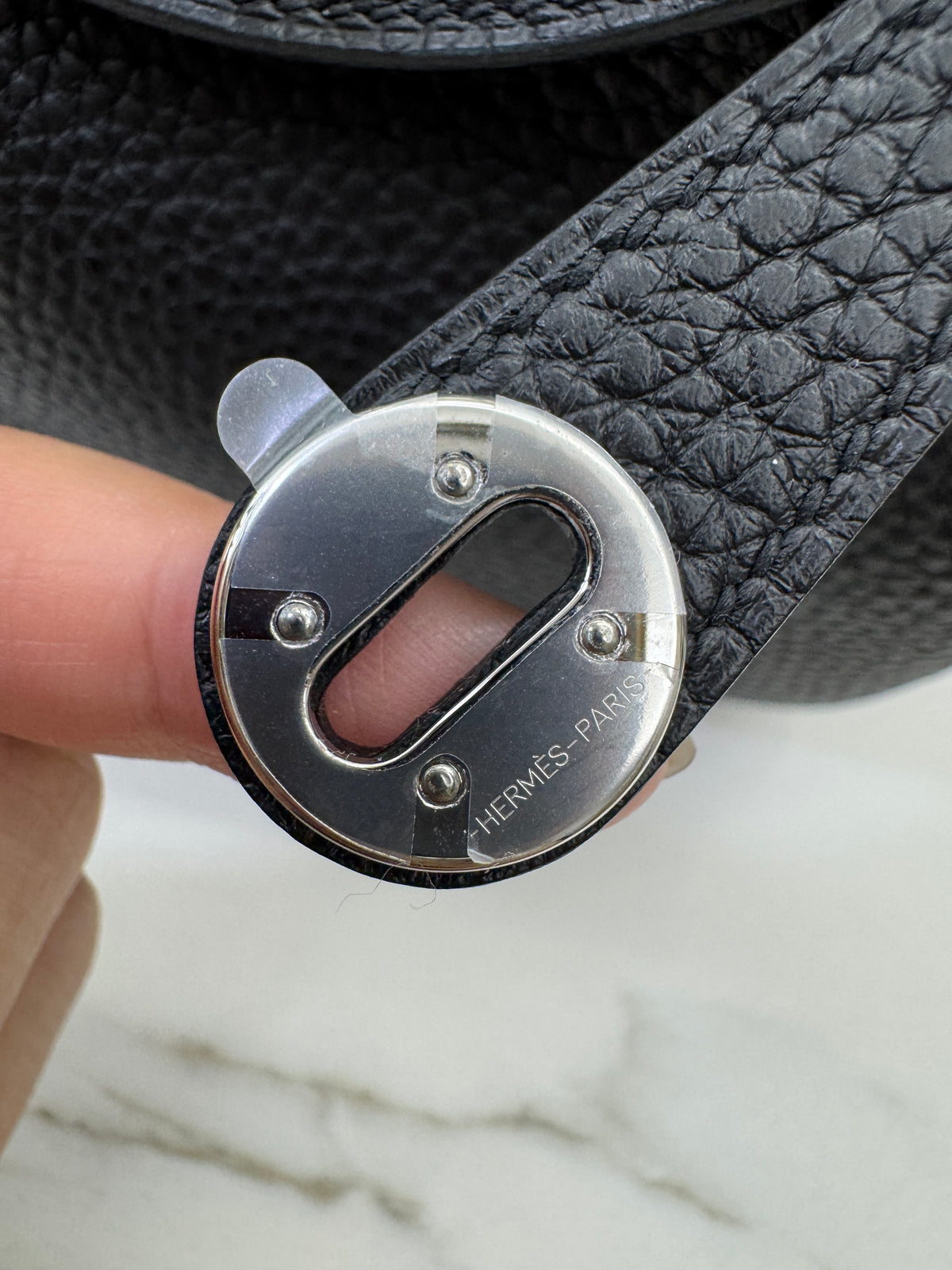 HERMES Mini Lindy 一代 黑銀 Noir PHW