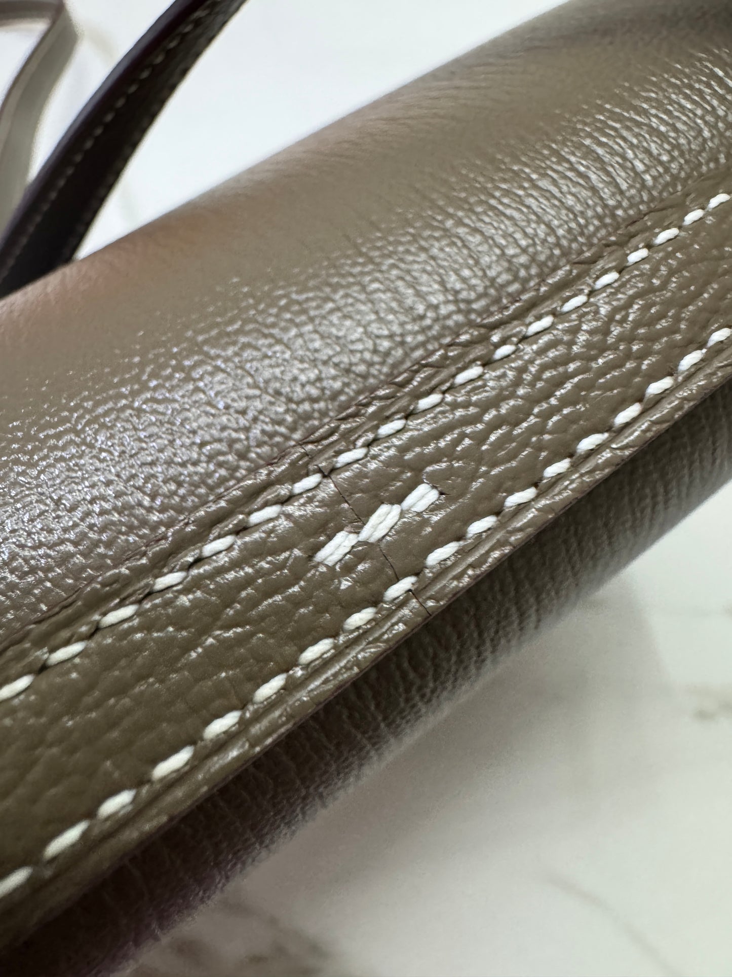 HERMES Mini Constance 大象灰山羊皮 金扣 Etoupe GHW