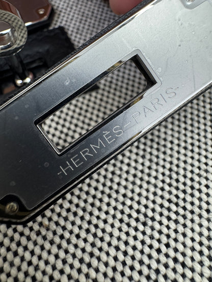 HERMES Mini Jypsiere 熊貓帆布 Swift/ Canvas