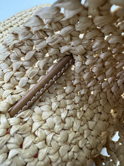 MIU MIU 拉菲草草編包