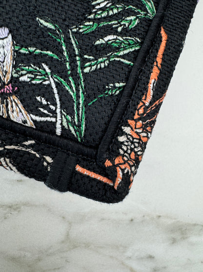 DIOR Book Tote Herbarium Black Medium