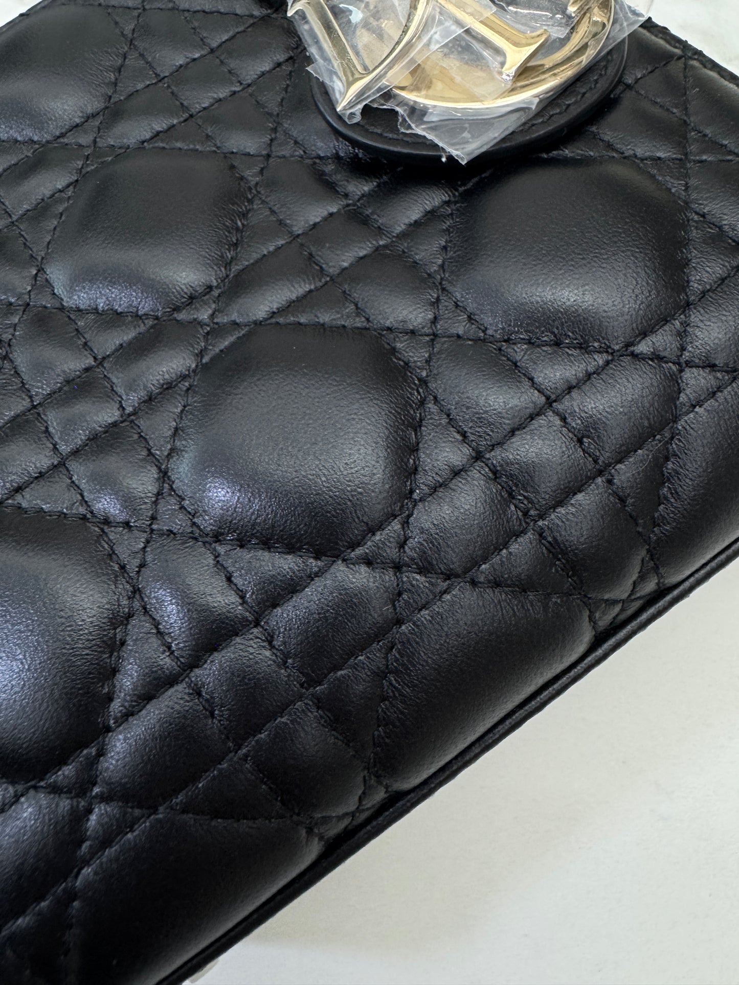 DIOR Mini Lady Dior 黑色羊皮