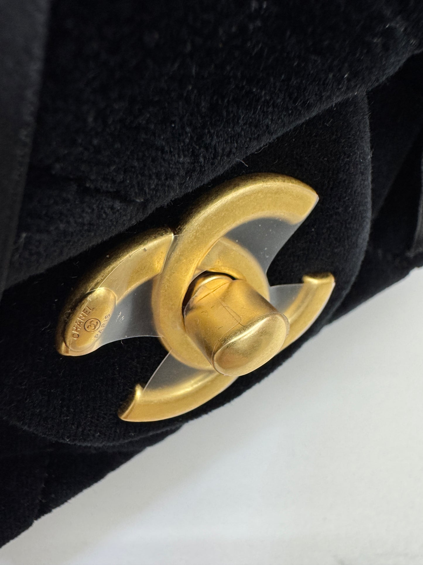 CHANEL 25K 蝴蝶結絲絨 Mini CF Top Handle