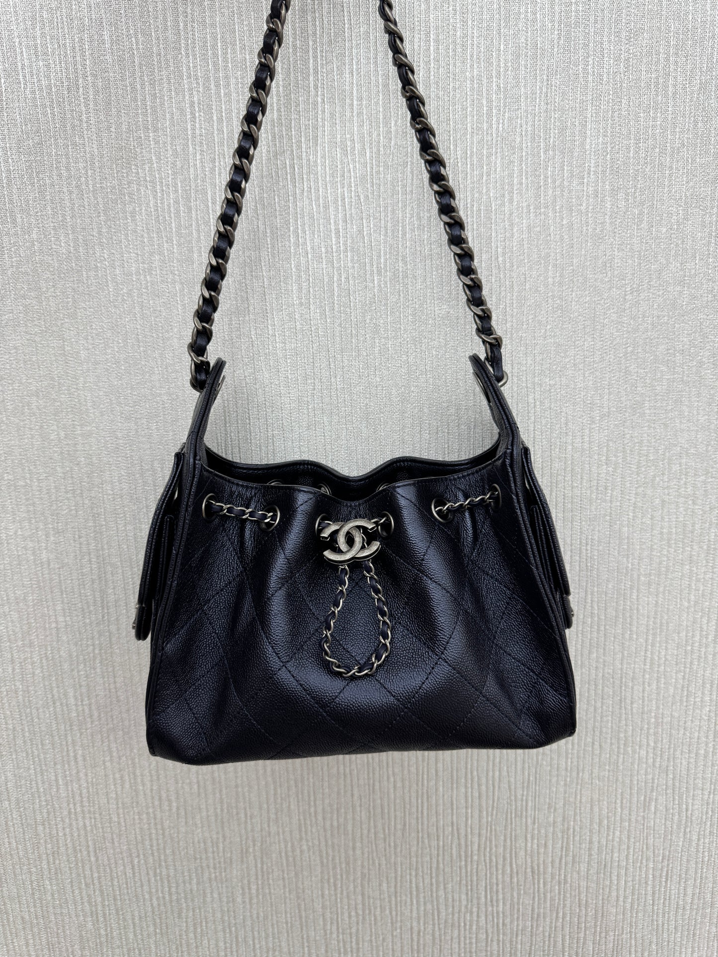 CHANEL Mini 25Bag 珠光深藍