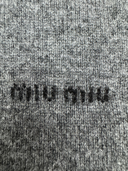 MIU MIU 短袖羊絨針織衫