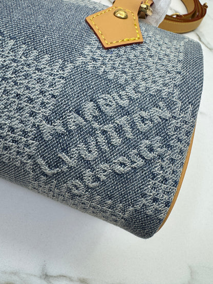 LV Nano Speedy 棋盤格牛仔