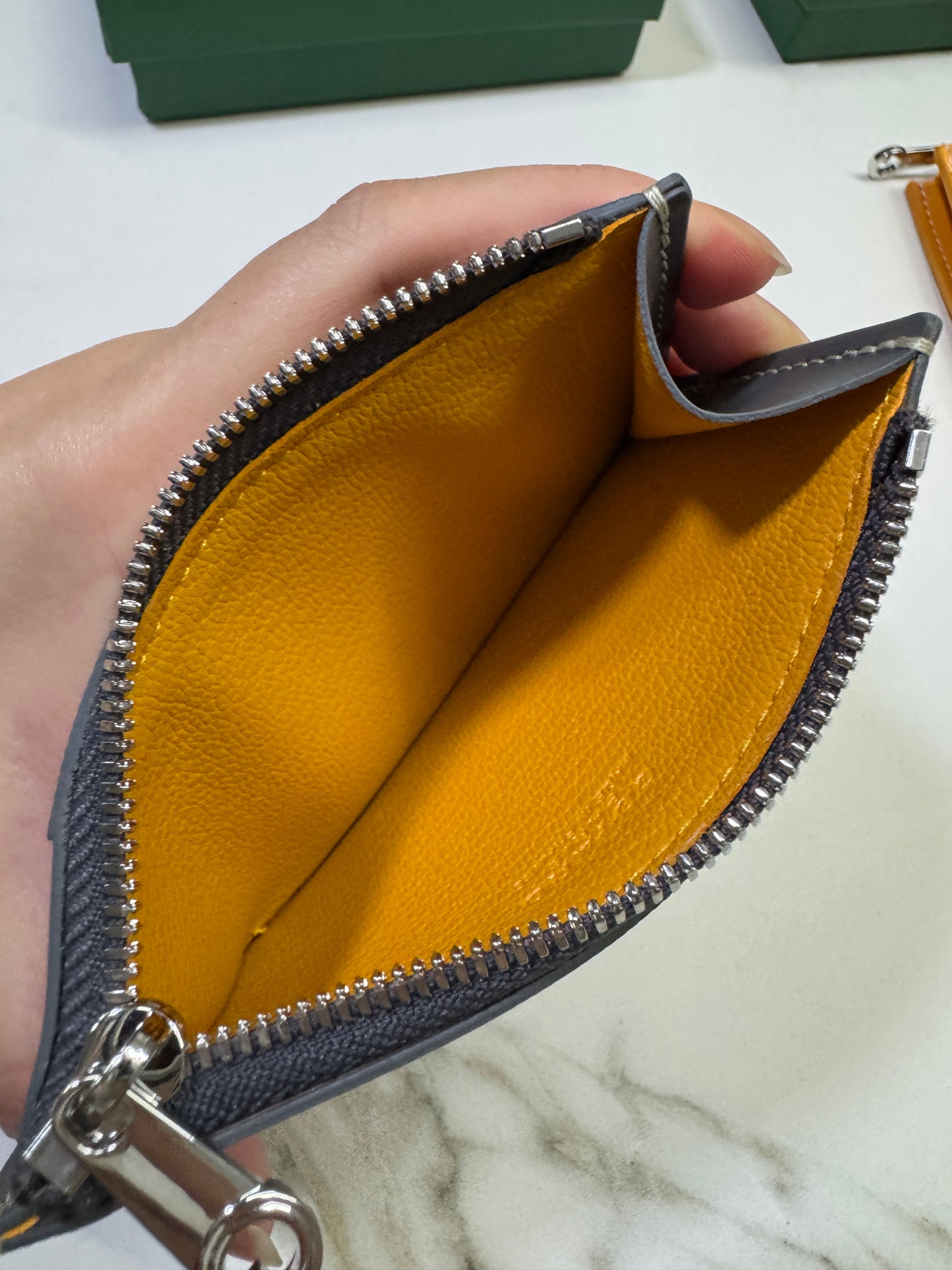 GOYARD Bourbon Zipped Cardholder 灰色