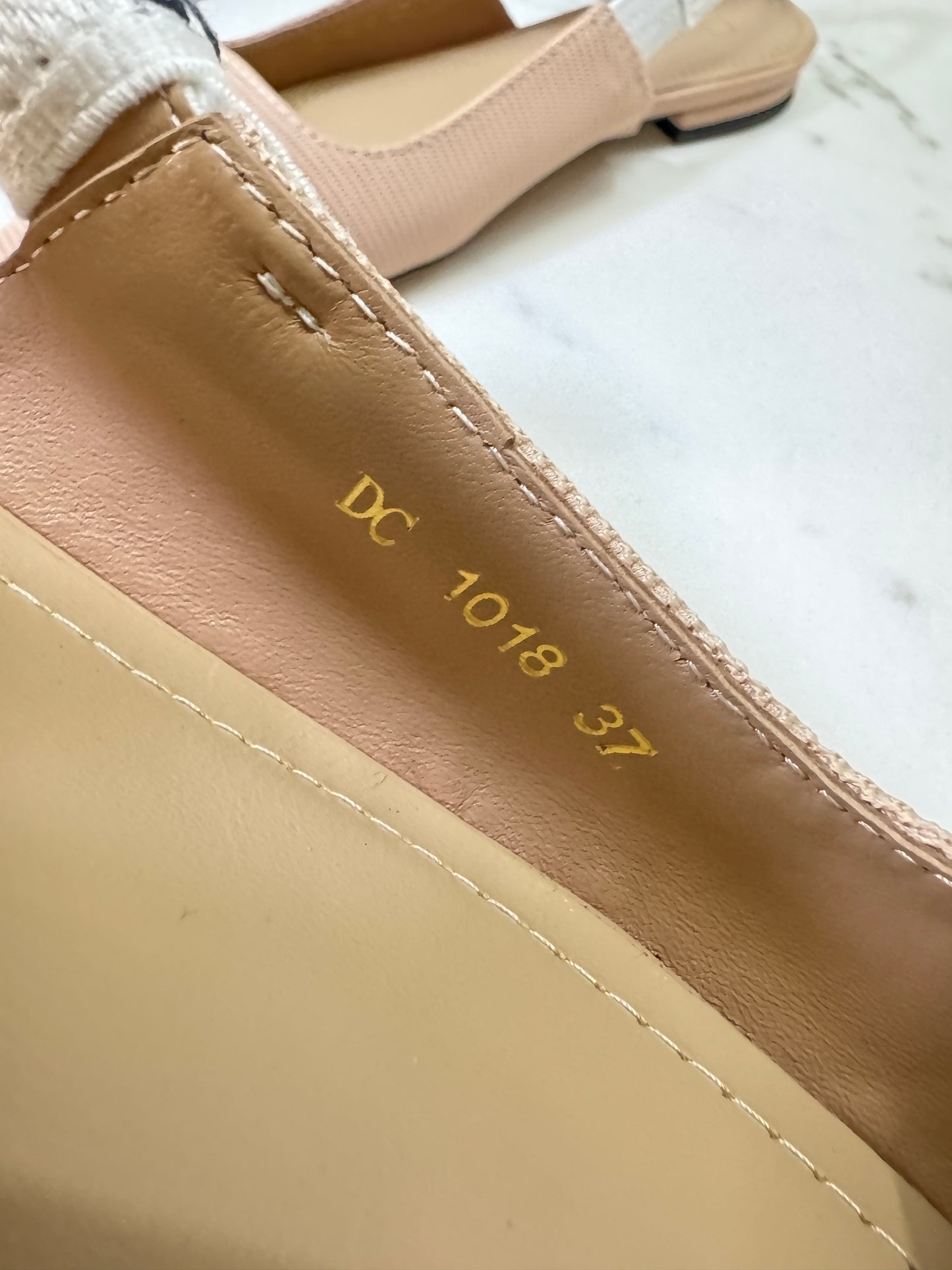DIOR J'adior Slingback 裸色 科技布面 2.5cm
