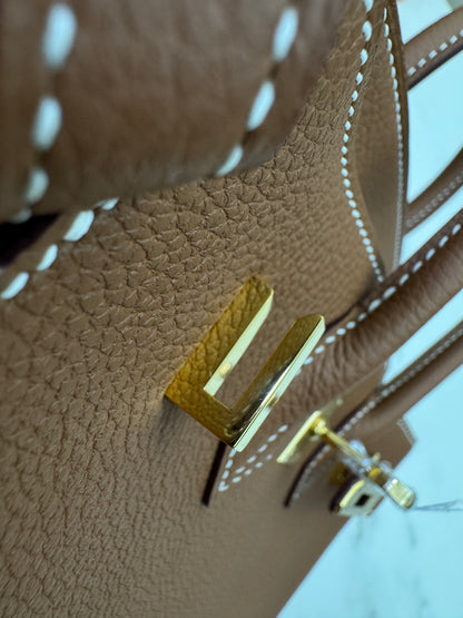 HERMES Birkin 25 金棕色金扣 Togo Gold GHW