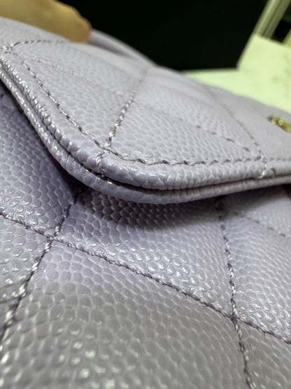 CHANEL Coco Handle 24P紫色 Small