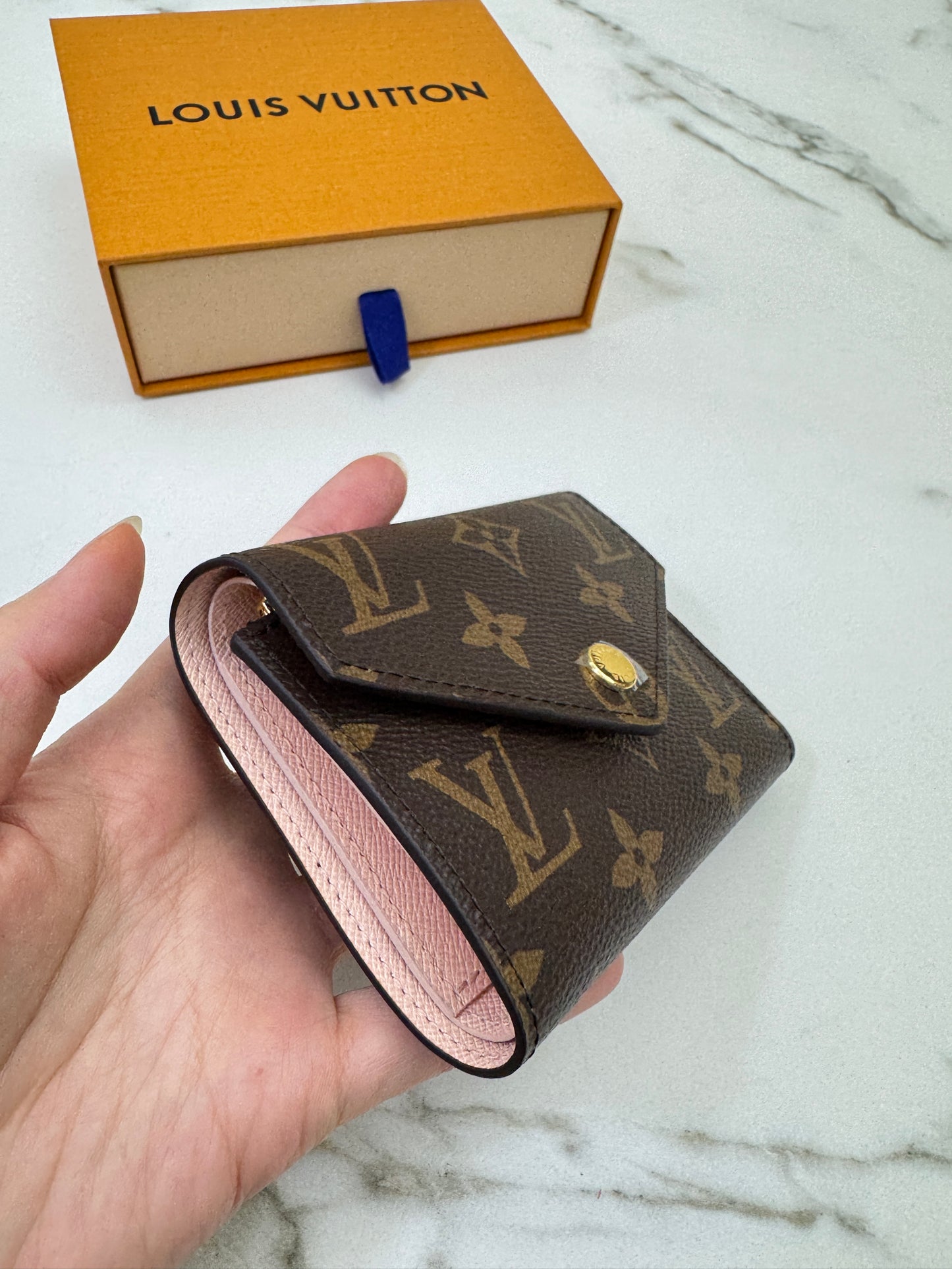 LV Victorine Wallet M62360 Rose Ballerine
