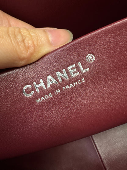 CHANEL Maxi Flap 大號38cm 黑銀