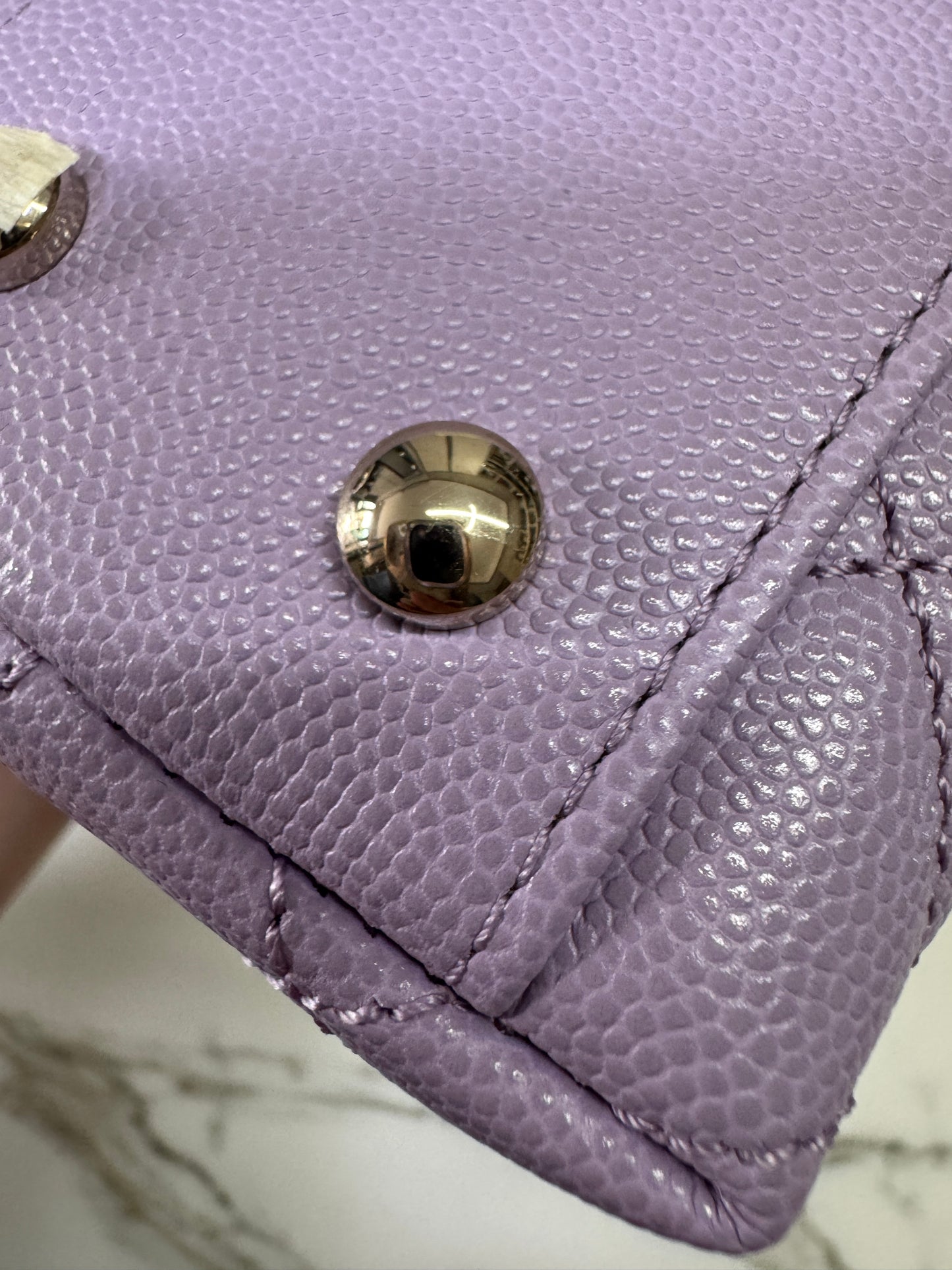 CHANEL Coco Handle 24P紫色 Small