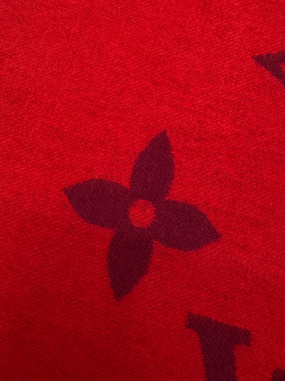 LV Reykjavik Scarf 100% Cashmere Rubis