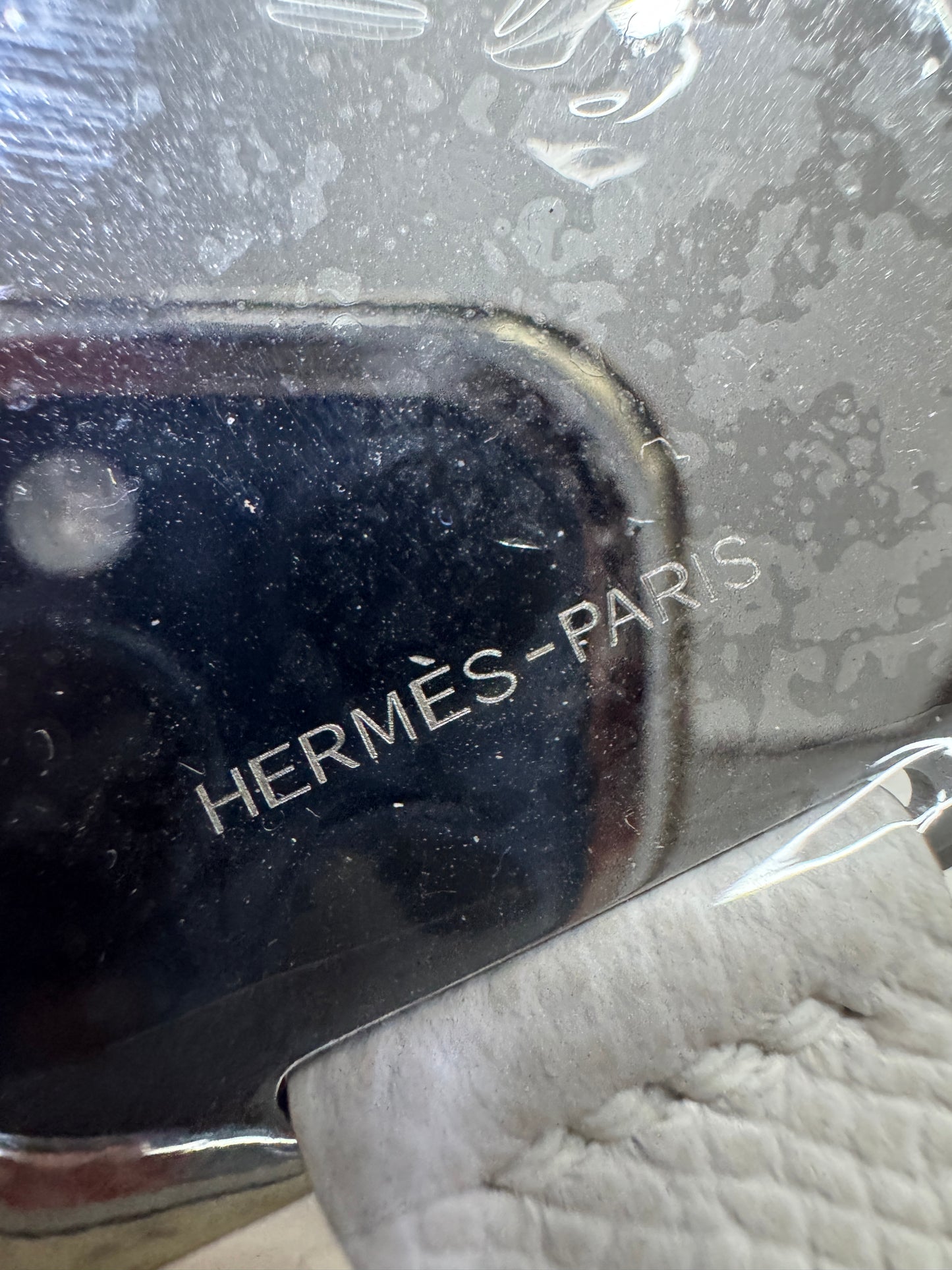 HERMES Mini Constance 奶灰色銀扣 Epsom M4 Gris Pale PHW