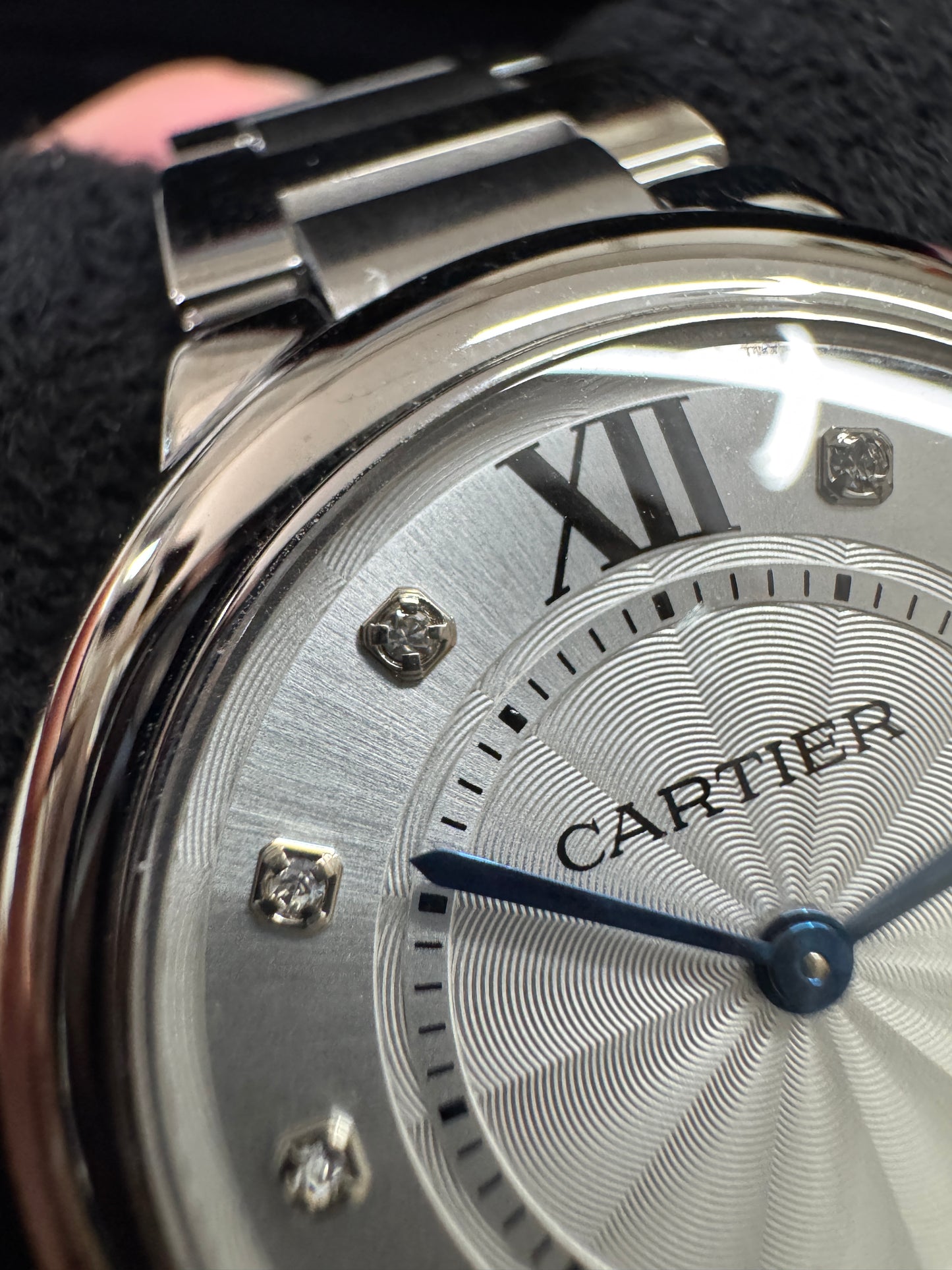 CARTIER Blue Balloon 33mm 鑽石盤【天然真鑽】