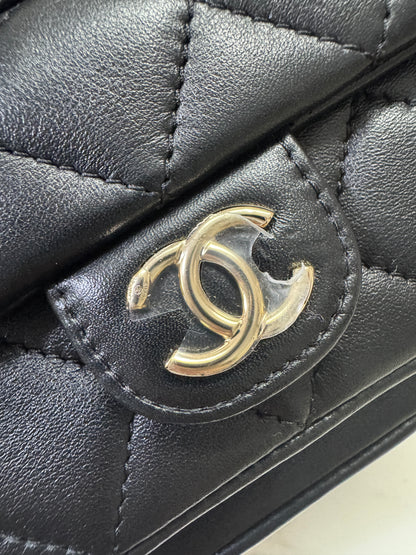 CHANEL Duma 胎牛皮 黑色 Small