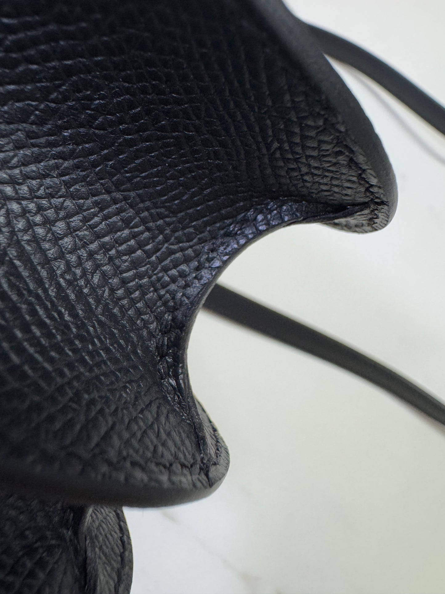 HERMES Mini Constance 黑色 玫瑰金扣 Epsom