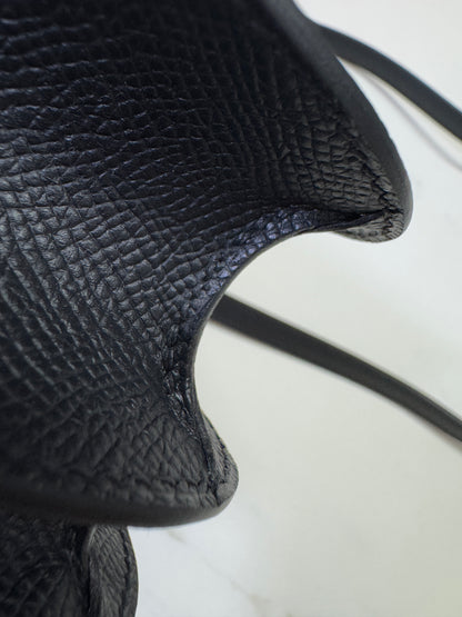 HERMES Mini Constance 黑色 玫瑰金扣 Epsom