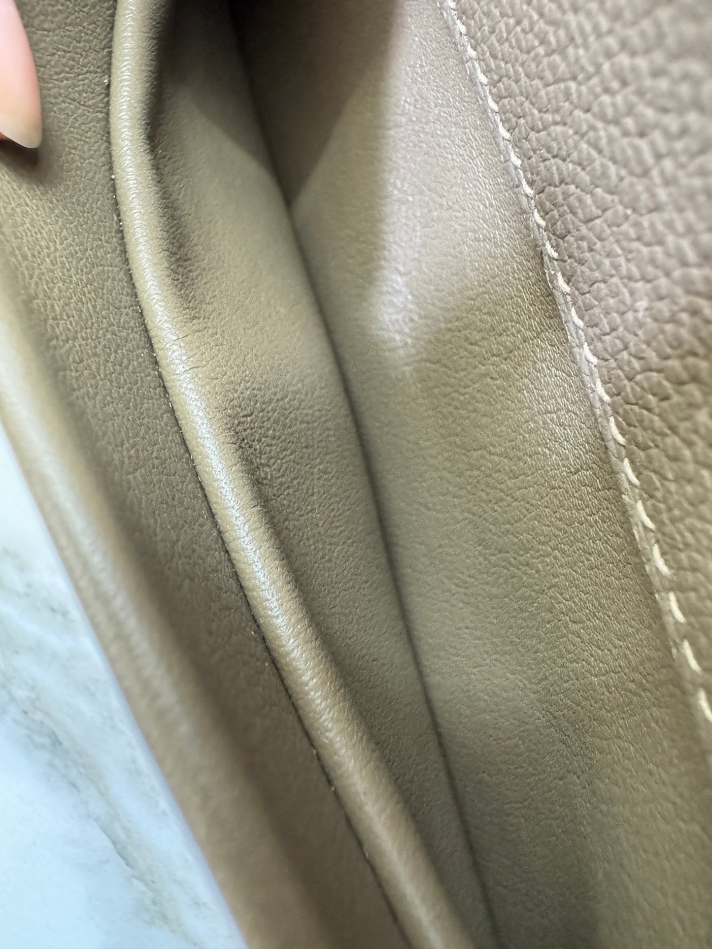 HERMES Mini 2424 大象灰金扣 Evercolor Etoupe GHW