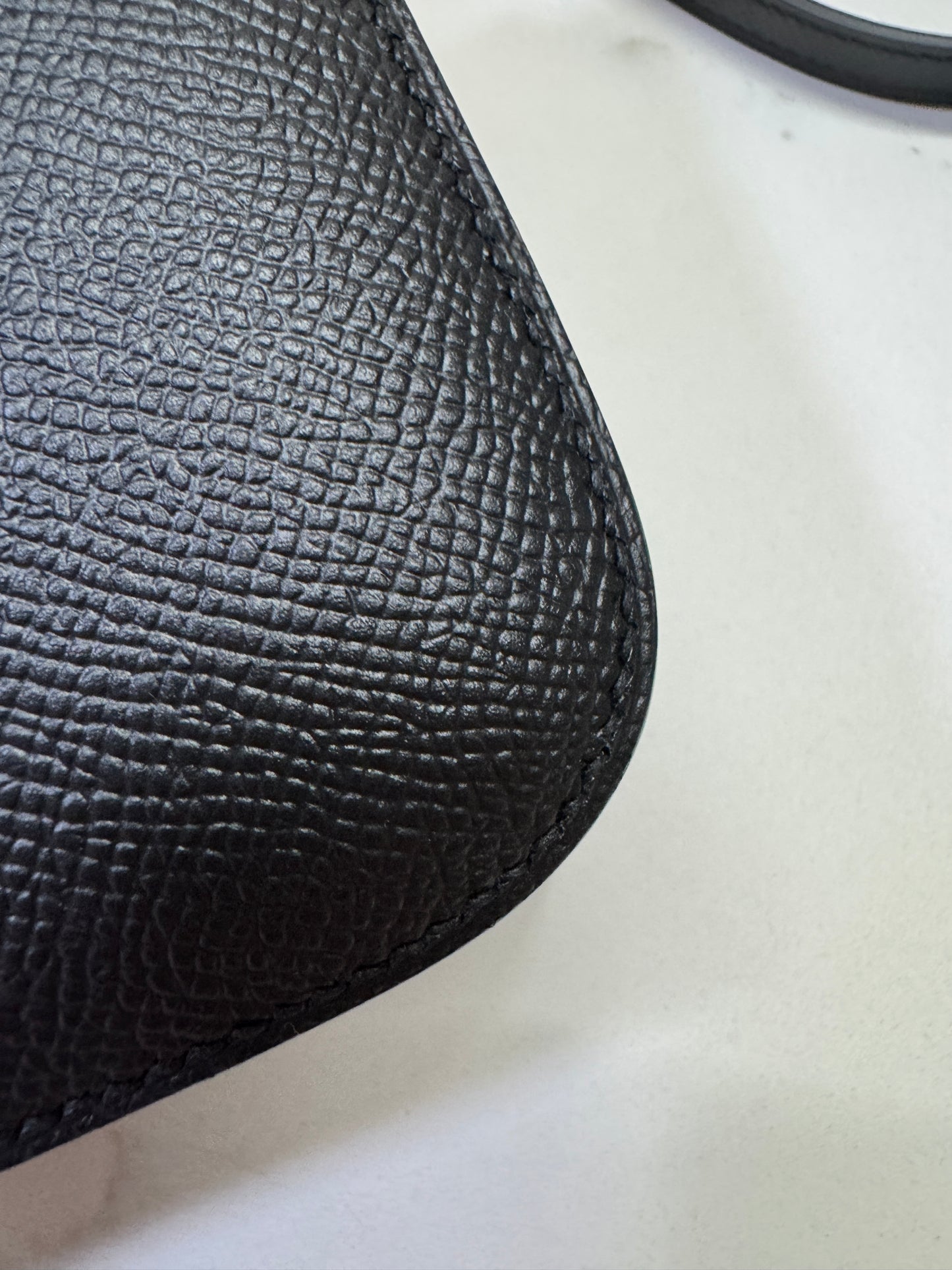 HERMES Mini Constance 新版 附鏡子 黑銀 Epsom PHW