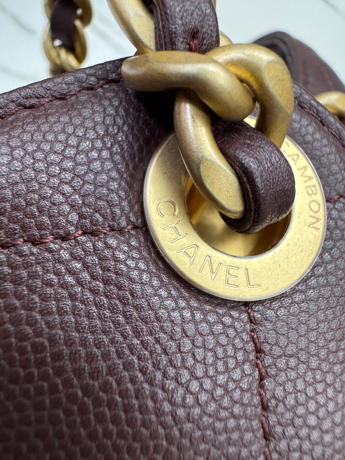 CHANEL 25Bag 荔枝牛皮 Small Chocolate