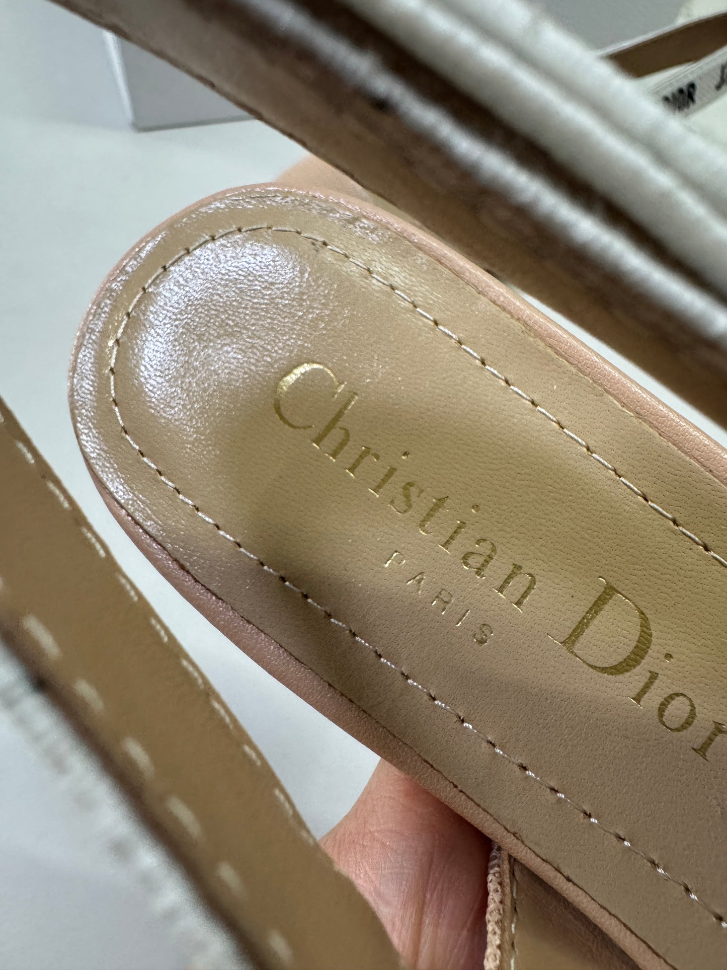 DIOR J'adior Slingback 裸色 科技布面 2.5cm