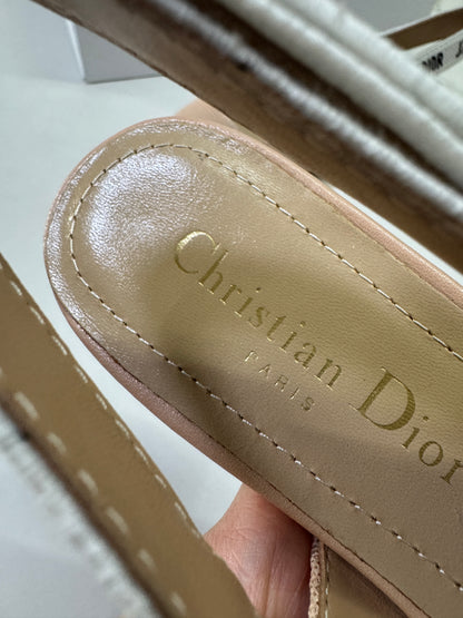 DIOR J'adior Slingback 裸色 科技布面 2.5cm
