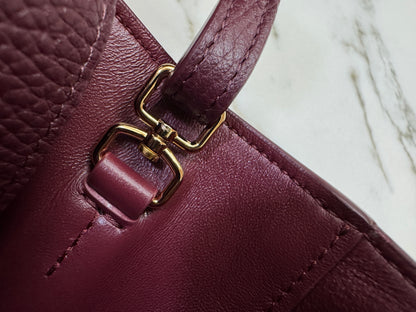 CHANEL 26S Maxi Flap Bag Small 酒紅色金扣 Burgundy GHW
