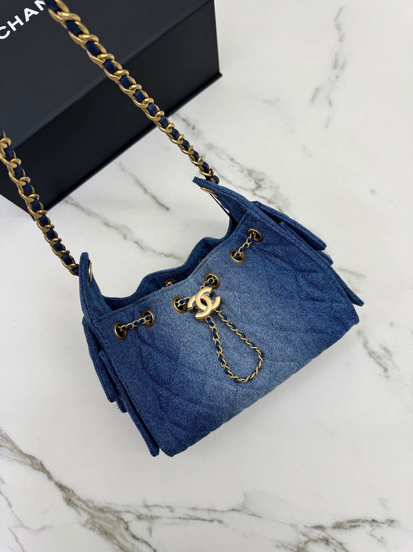 CHANEL Mini 25 Bag 藍牛仔