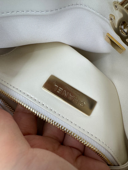 CHANEL Mini 31Bag 油蠟羊皮 白色 新版