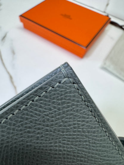 HERMES Bearn Wallet 短錢包 杏仁綠金扣
