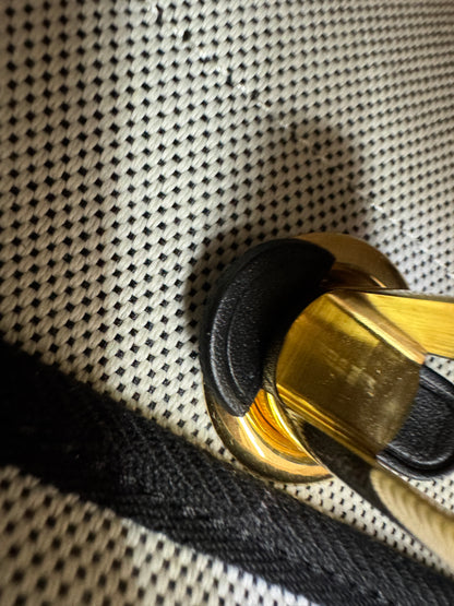 HERMES Mini Herbag 熊貓色 金扣 H Viking 帆布