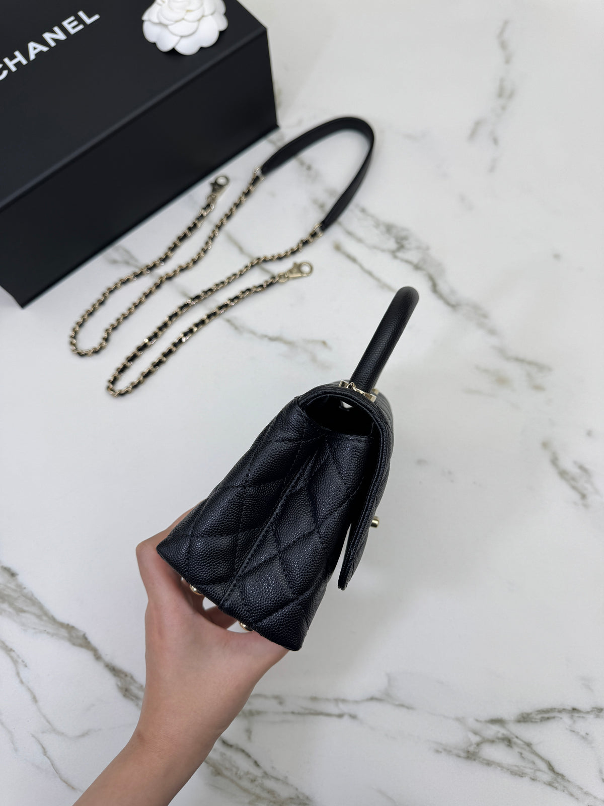 CHANEL Mini Coco Handle 黑色